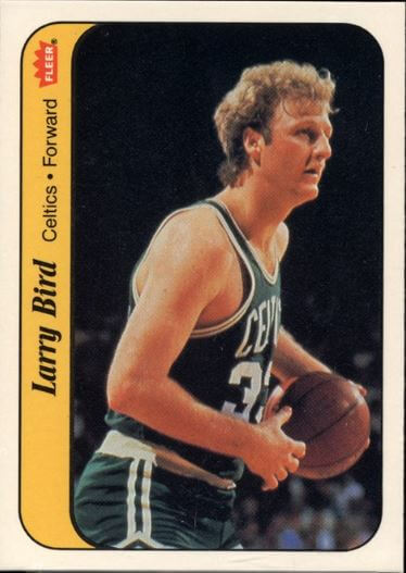 1986 fleer sticker larry bird